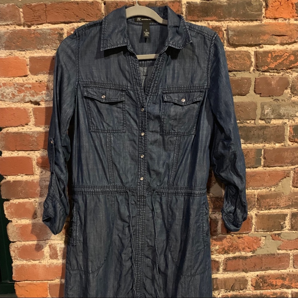 INC denim dress